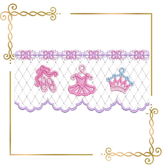 Smokplatten, Ballerina-Puppenzubehör, Designplatte, Maschinenstickmuster zum direkten Download.