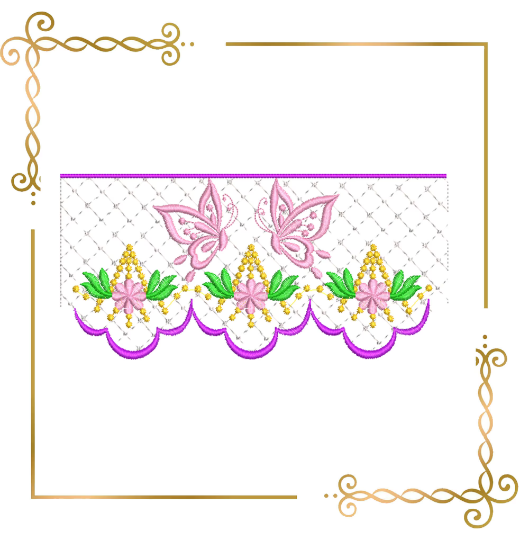 Smocking  Plates,  butterflies, Design Plate,  machine embroidery design  to the direct download.