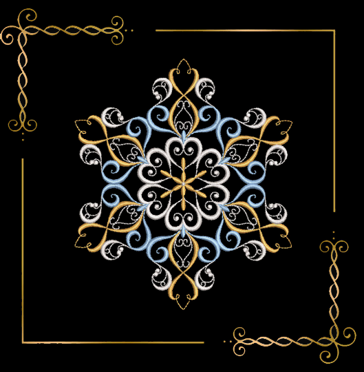 Christmas  Snowflake embroidery design  to the direct download