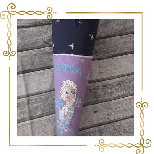 Princess Elsa Winter snowflakes Disney magic fairy tale  machine embroidery design pattern