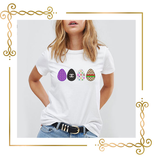 Easter eggs branded Gucci Fendi  Louis Vuitton Chanel Easter eggs digital machine embroidery design