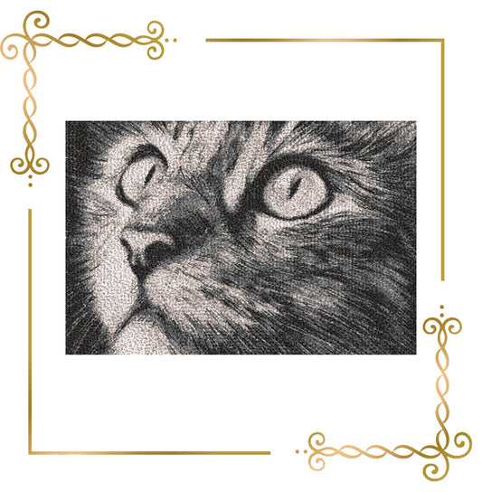 Animals Cat Sfumato Stitch embroidery design to the direct download