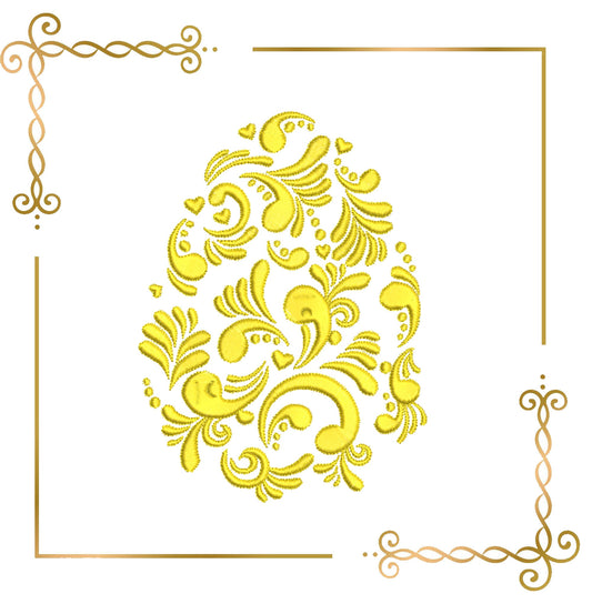 Free Trial Easter Egg  Fabergé egg holiday digital machine embroidery design