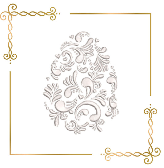 Free Trial Easter Egg  Fabergé egg holiday digital machine embroidery design