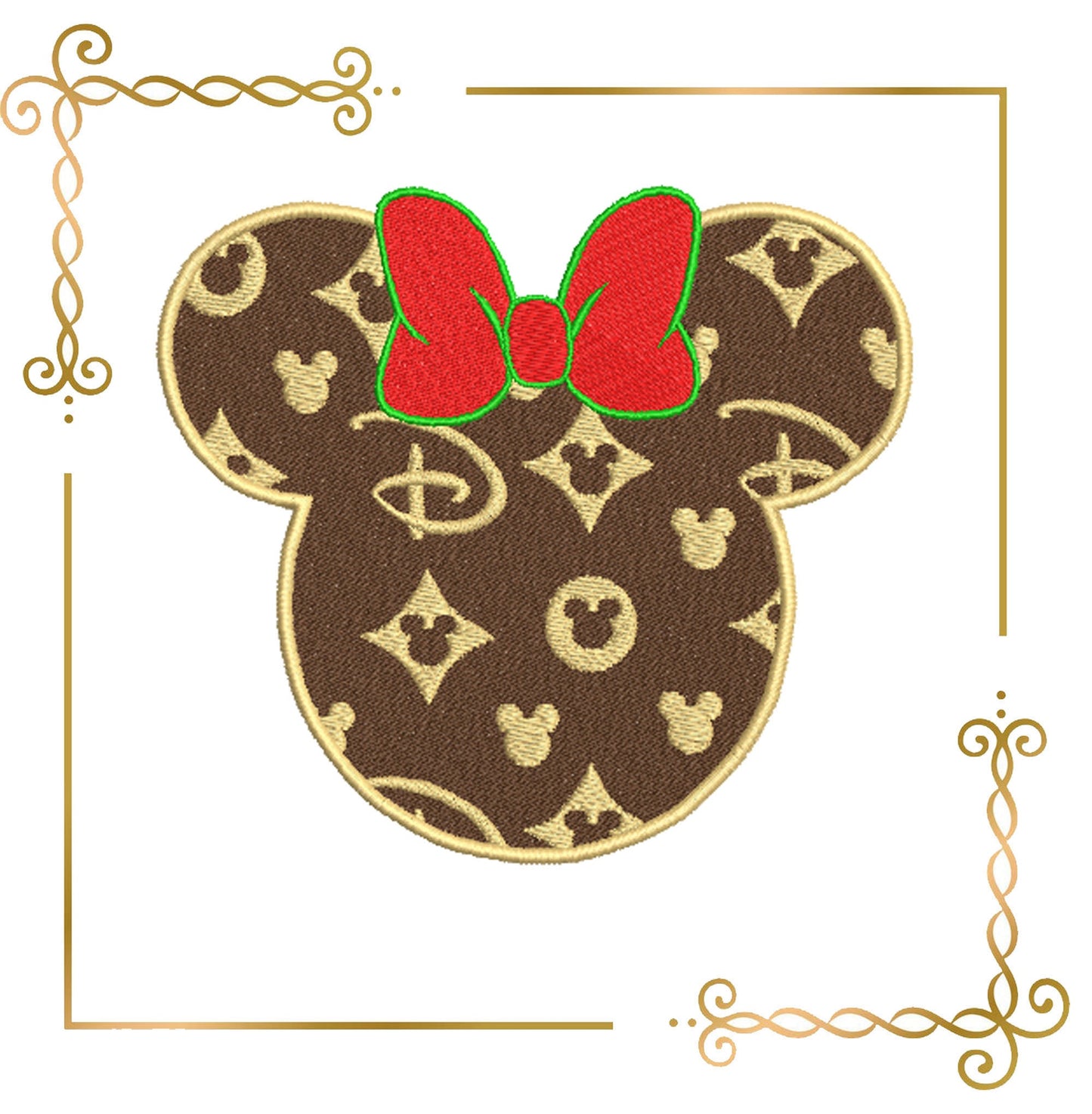Minnie Mouse Head Disney embroidery design (Digital Pattern)