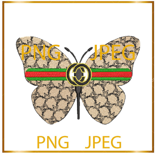 PNG- oder JPG-Dateien zum Ausdrucken, Modeschmetterling zum direkten Download.,