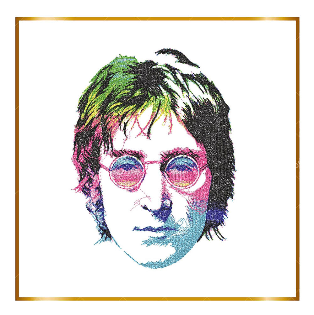 People Sfumato John Winston Lennon Stitch embroidery design  to the direct download.