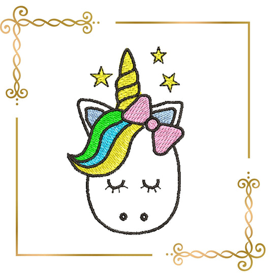 Einhorn kleines Stickmuster Geschenk für Kind