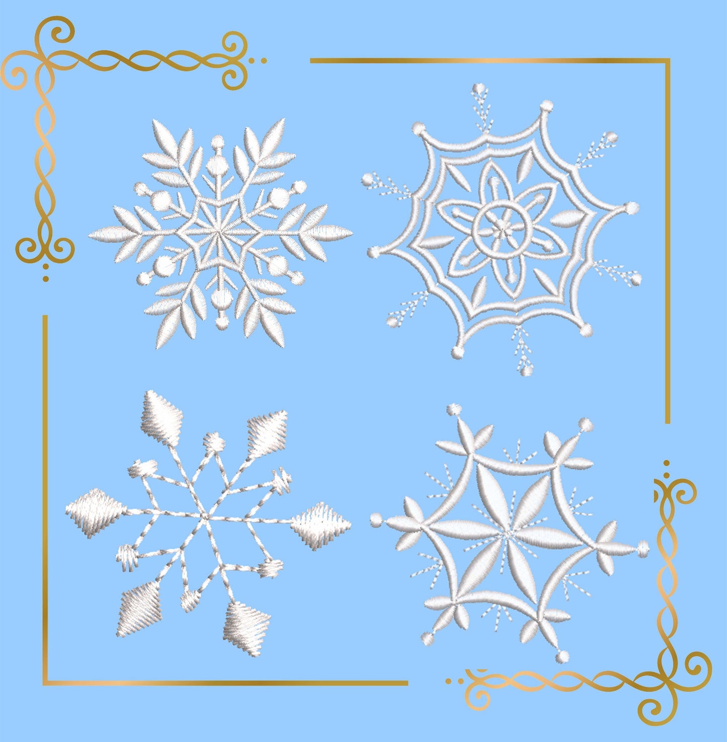 Princess snowflakes SET 17 St.  Disney character Embroidery machine design to the direct download