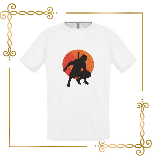 Embroidery T-shirt  Ninjia embroidery design to the direct download.