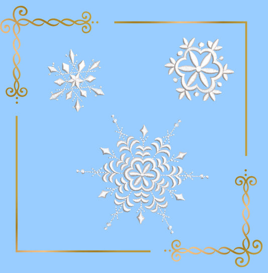 Princess snowflakes SET 17 St.  Disney character Embroidery machine design to the direct download