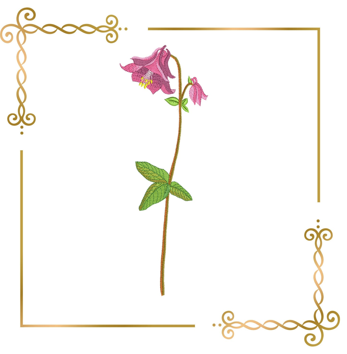 Flowers Bellflower is a big one  embroidery design to the direct download.