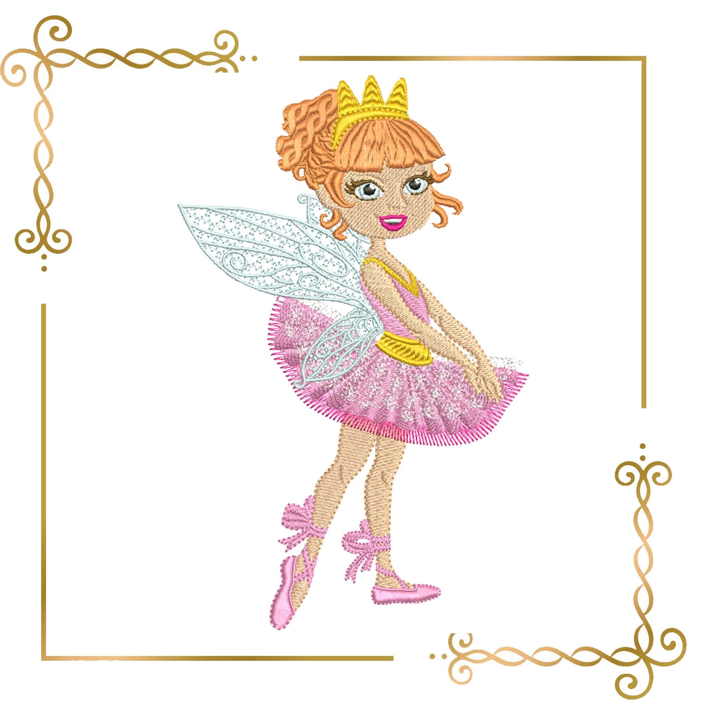 Prinzessinnen-Ballerina-Puppe Fabulous Fairy Design zum direkten Download.