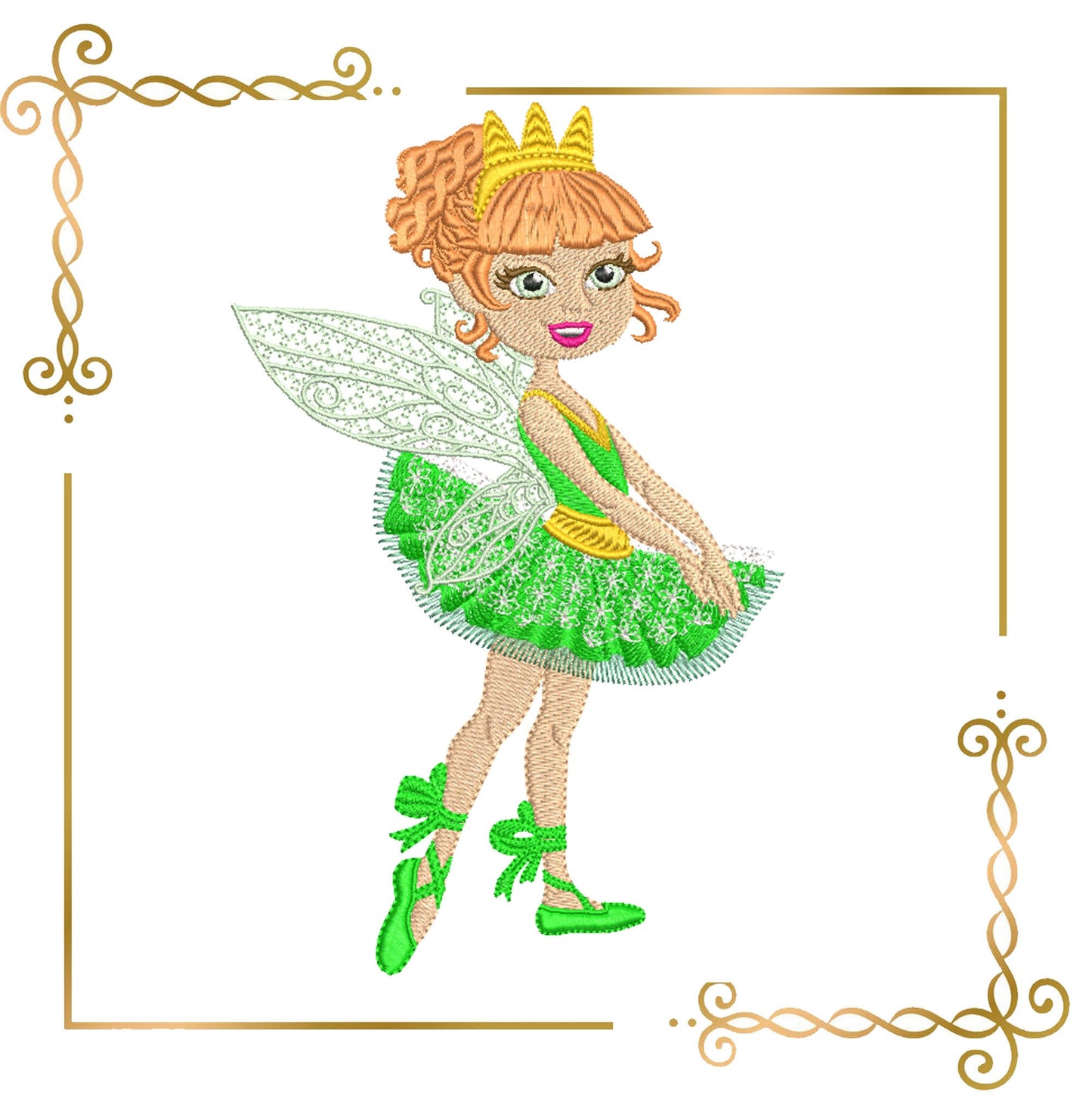 Prinzessinnen-Ballerina-Puppe Fabulous Fairy Design zum direkten Download.