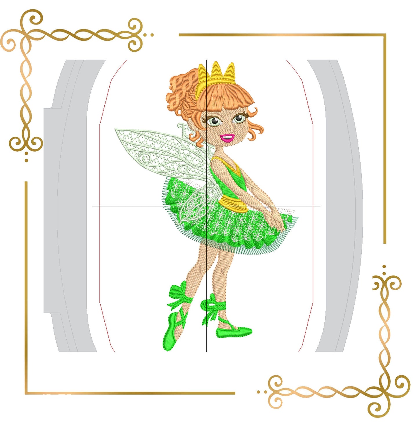 Prinzessinnen-Ballerina-Puppe Fabulous Fairy Design zum direkten Download.