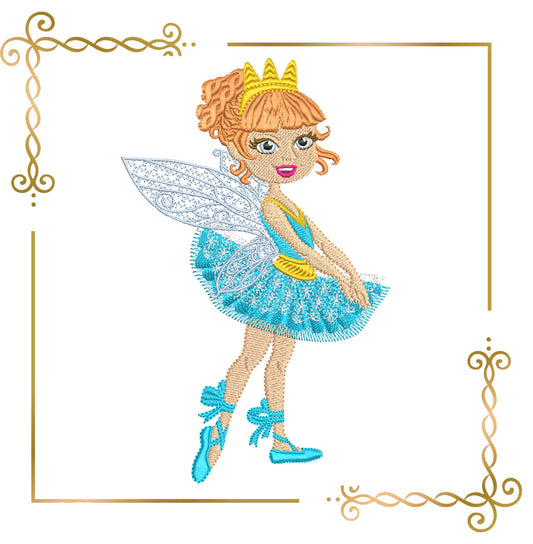 Prinzessinnen-Ballerina-Puppe Fabulous Fairy Design zum direkten Download.