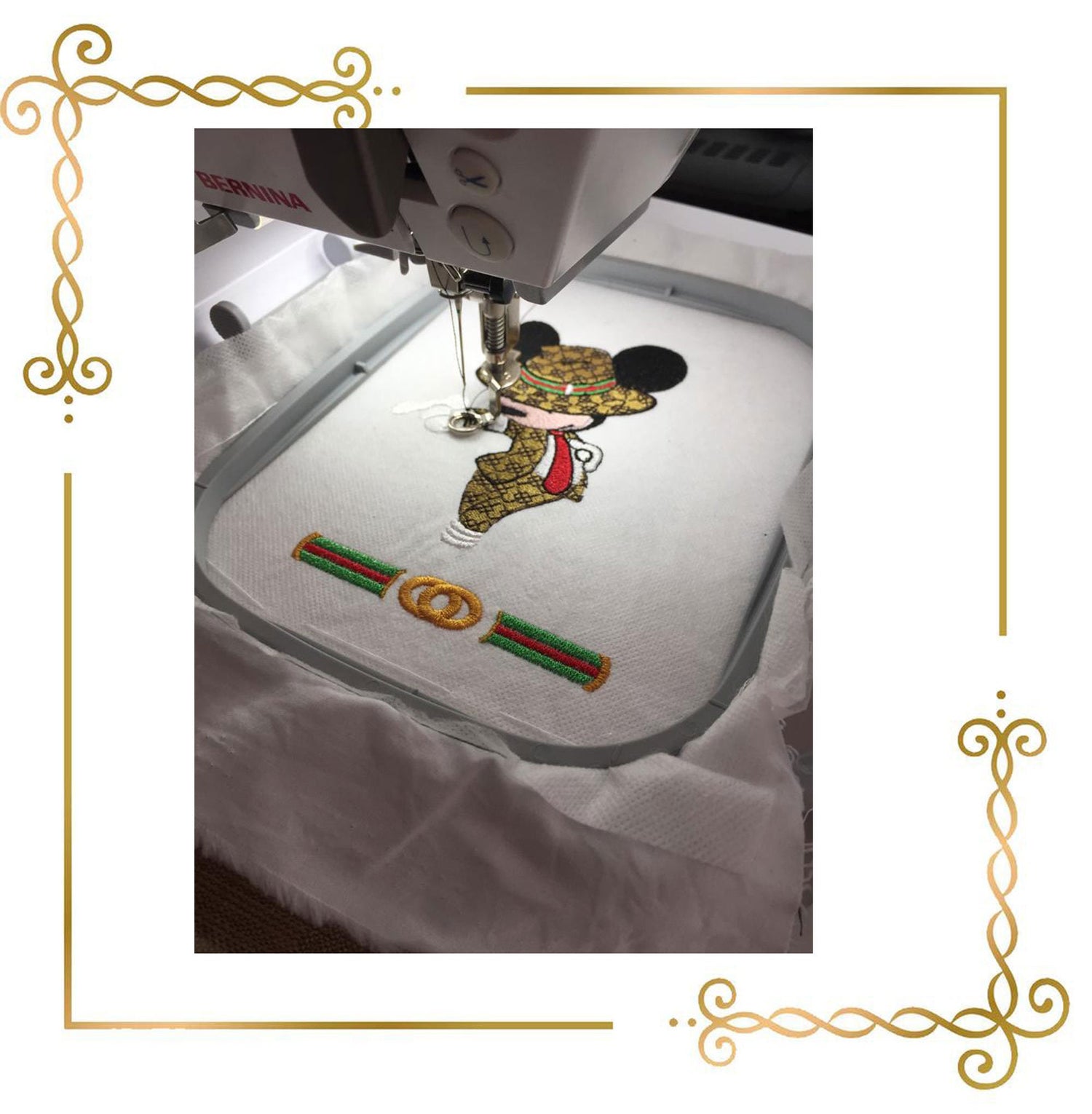 Mickey Mouse dances as Michael Jackson embroidery design digital