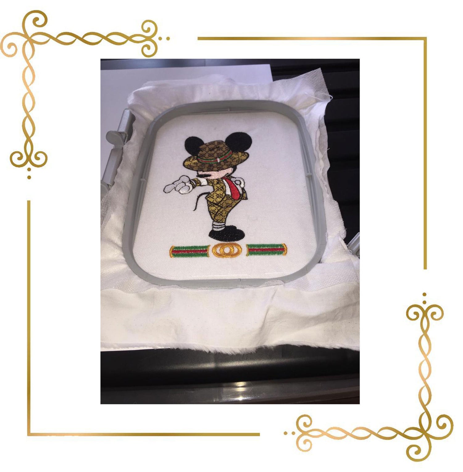 Mickey Mouse dances as Michael Jackson embroidery design digital