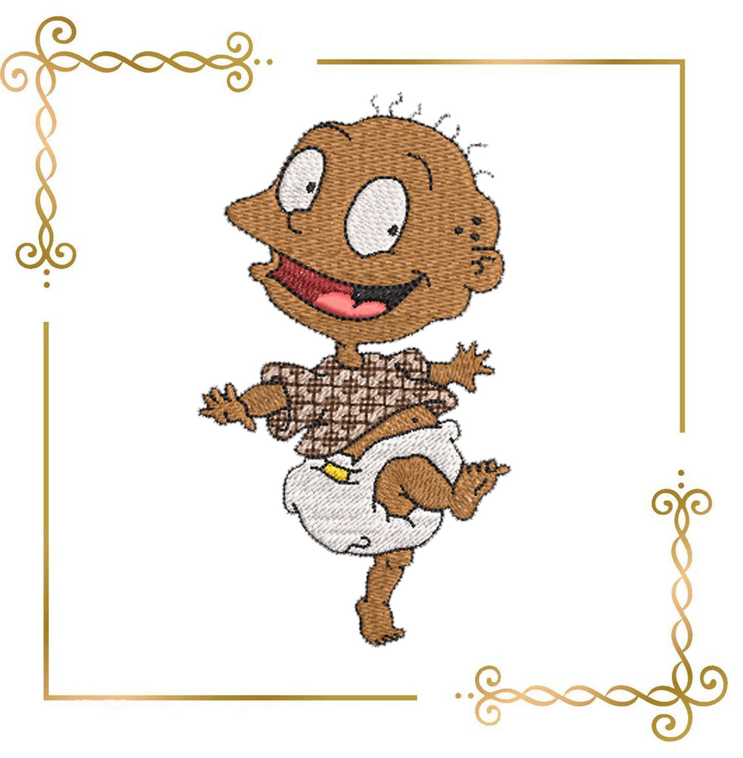 Cartoon Characters Tommy rugrats  Restless kids  2 sizes embroidery design  the direct download