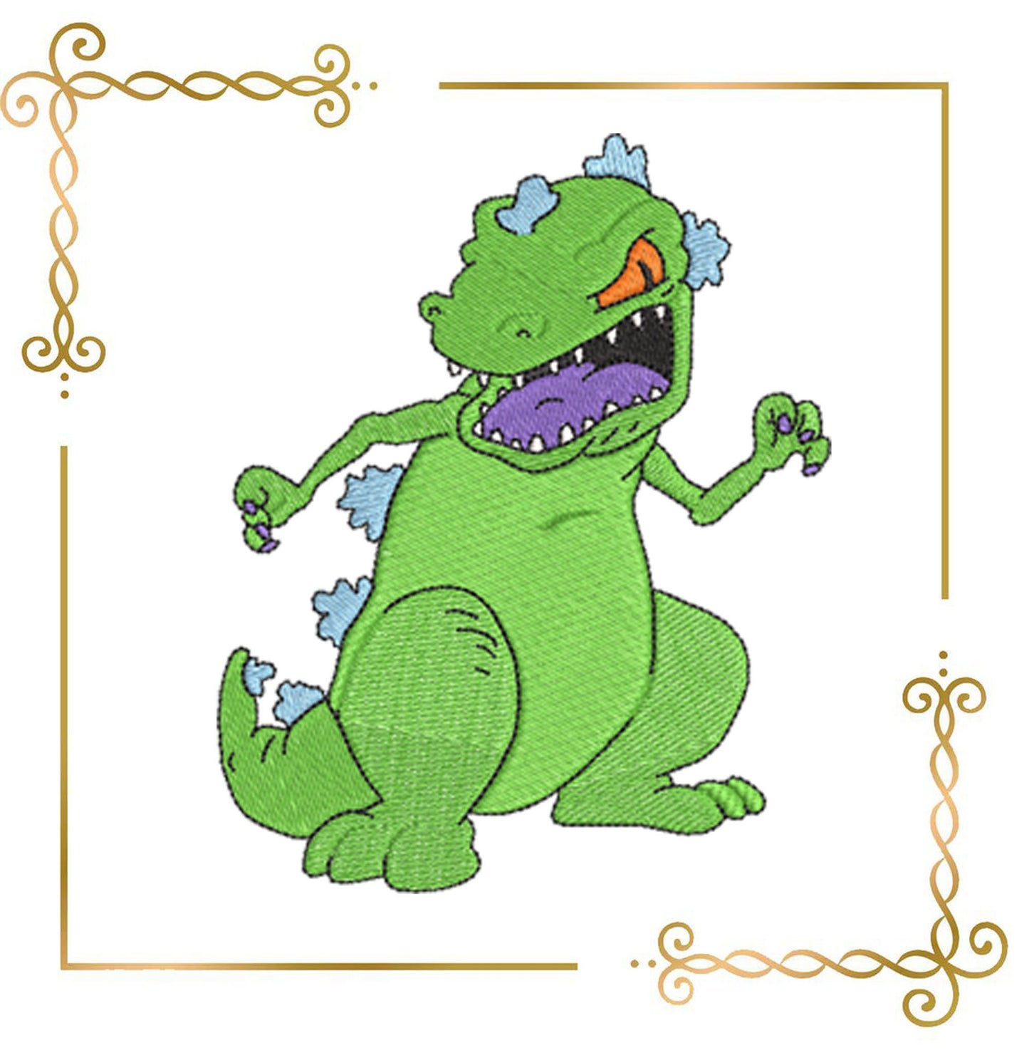 Reptar Wagon   embroidery design  to the direct download