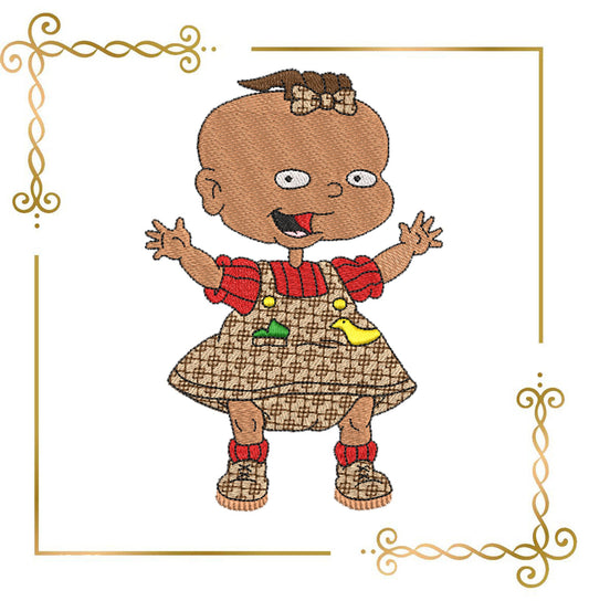 Cartoon-Figuren Zwillinge Lil und Phil Rugrats 2 Größen Restless Kids Stickmuster der direkte Download