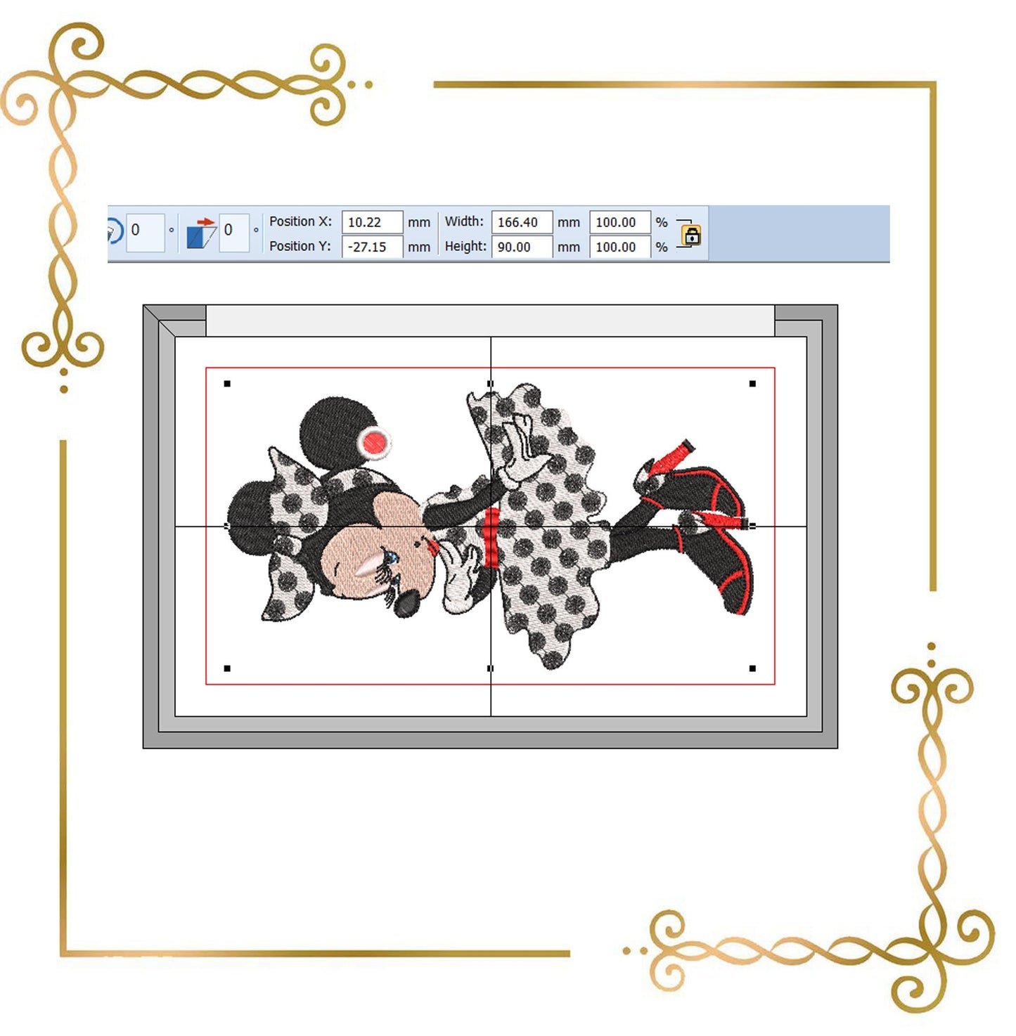 Mouse dressed like marilyn monroe Fantasy parody   embroidery design to the direct download.