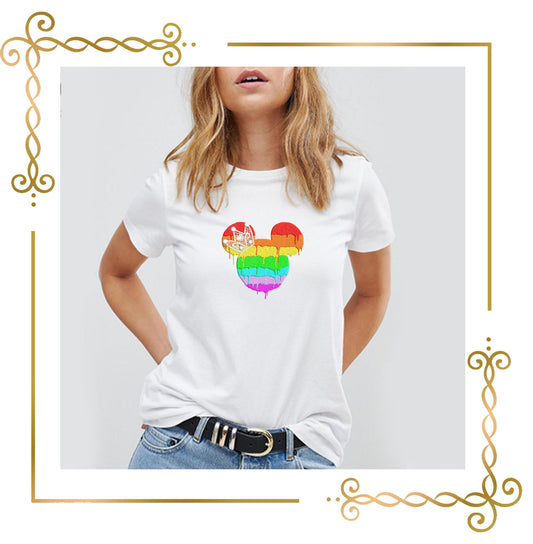 minnie rainbow embroidery  to the direct download