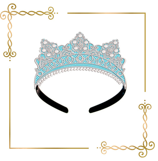 Princess Elsa Crown Tiara Frozen Elsa Disney character princess costume machine embroidery design digital 