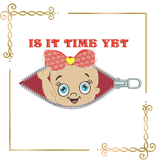 Mother's day to pregnant women child baby digital embroidery design
