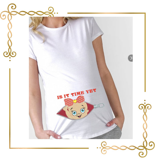 Mother's day to pregnant women child baby digital embroidery design