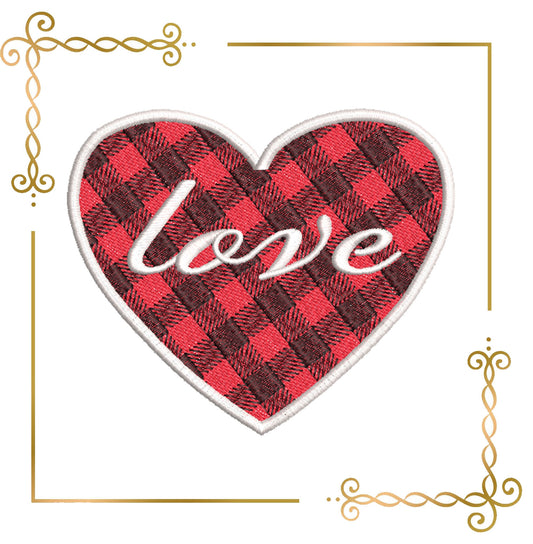Valentinstag, Herz, Liebe, , 2 Größen Stickmuster zum direkten Download.