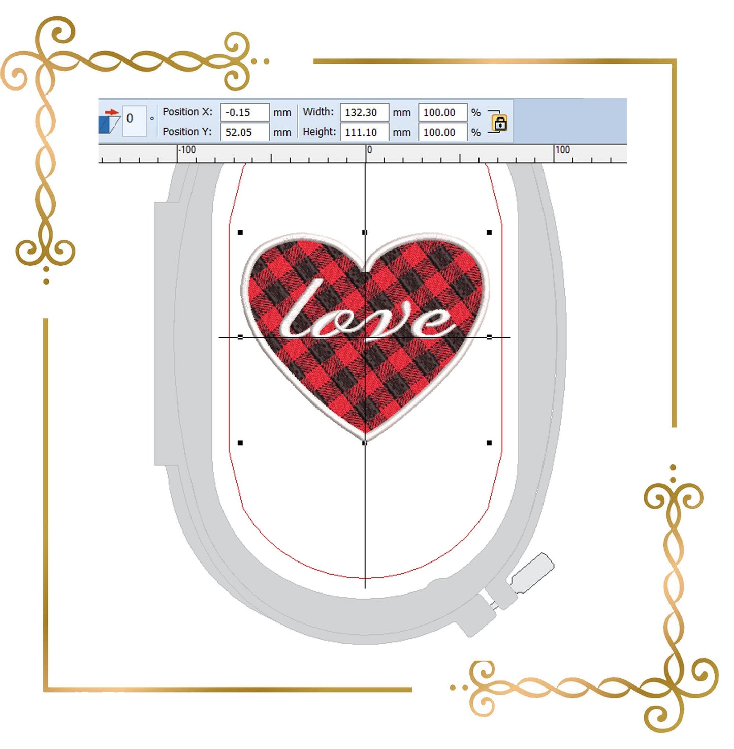 valentine's day, heart, love,  , 2 Sizes embroidery design to the direct download.