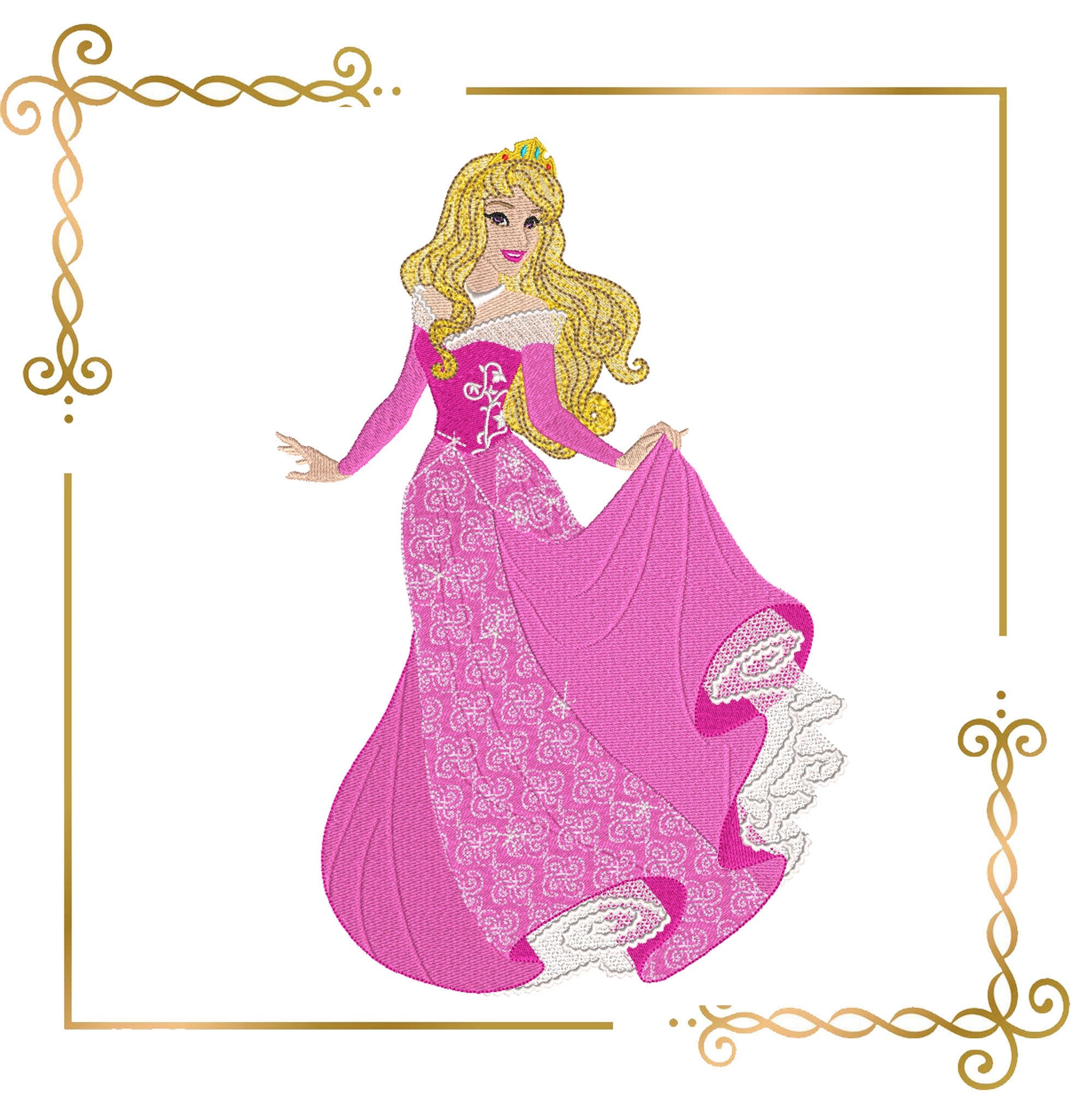 Princess Embroidery Designs Disney and Fairytale Machine Patterns ...