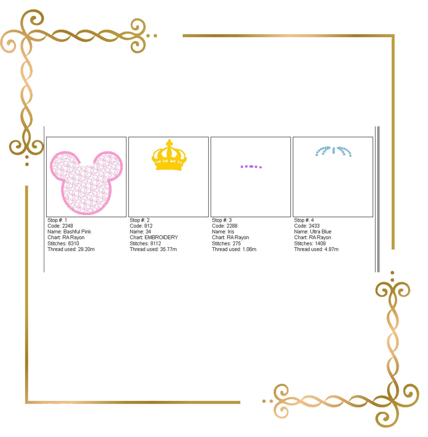 Mouse,  Head,  mickey, crown, embroidery zum direkten Download.