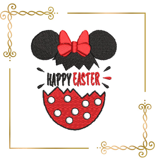 Easter Minnie Mouse Eggs  Mickey Mouse  machine embroidery design