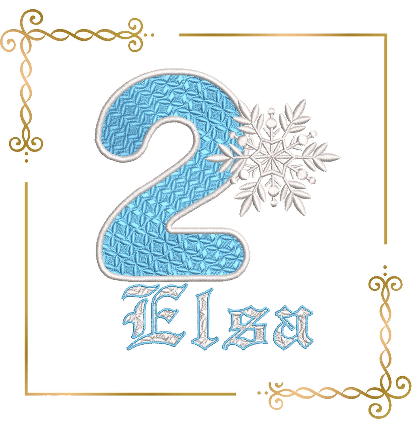 Letter Number, frozen, birthday,  2 Sizes, your name and number, Digital Embroidery Design File to the direct download