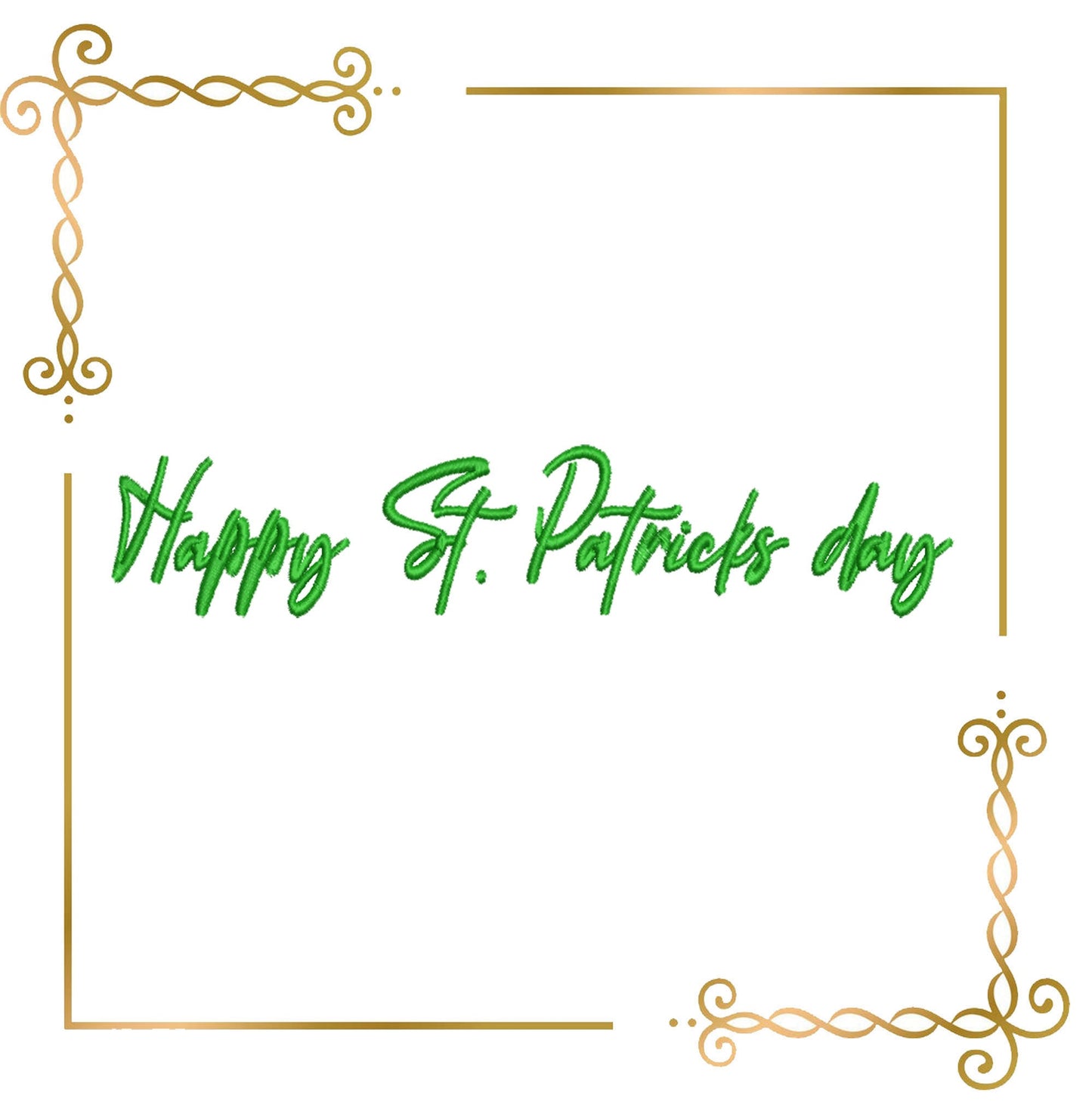 Sankt Patrick's day, Super Fashion Kitties,  cartoon character, 2 Sizes embroidery design to the direct download.