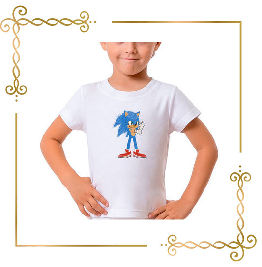 Zeichentrickfiguren Sonic, Hedgehog, Stickmuster zum direkten Download Geschenk für Kind