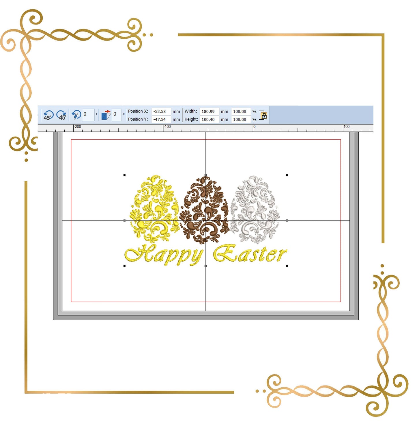 Easter Egg  Fabergé egg holiday digital machine embroidery design