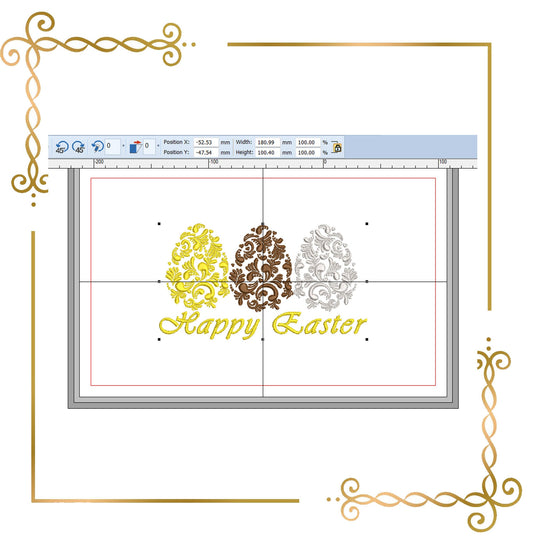 Easter Egg  Fabergé egg holiday digital machine embroidery design