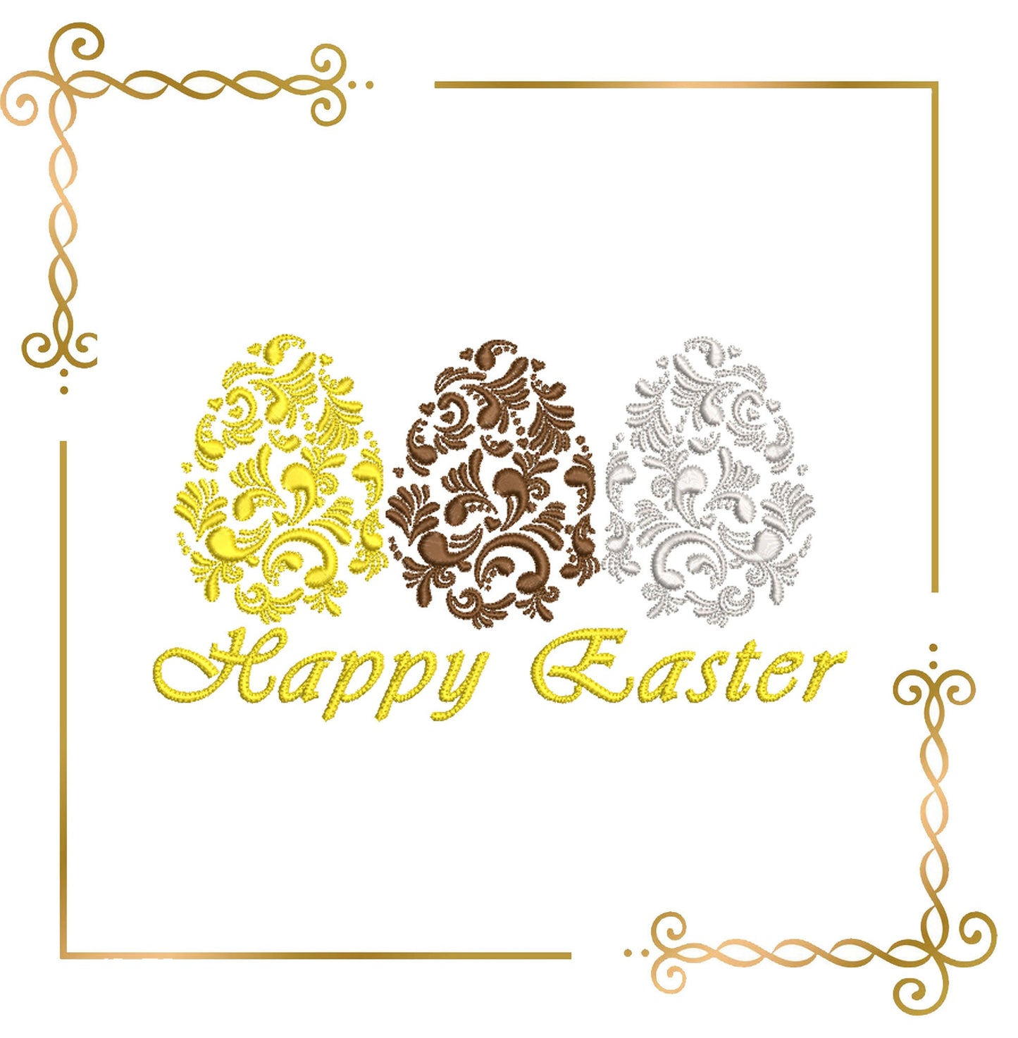 Easter Egg  Fabergé egg holiday digital machine embroidery design