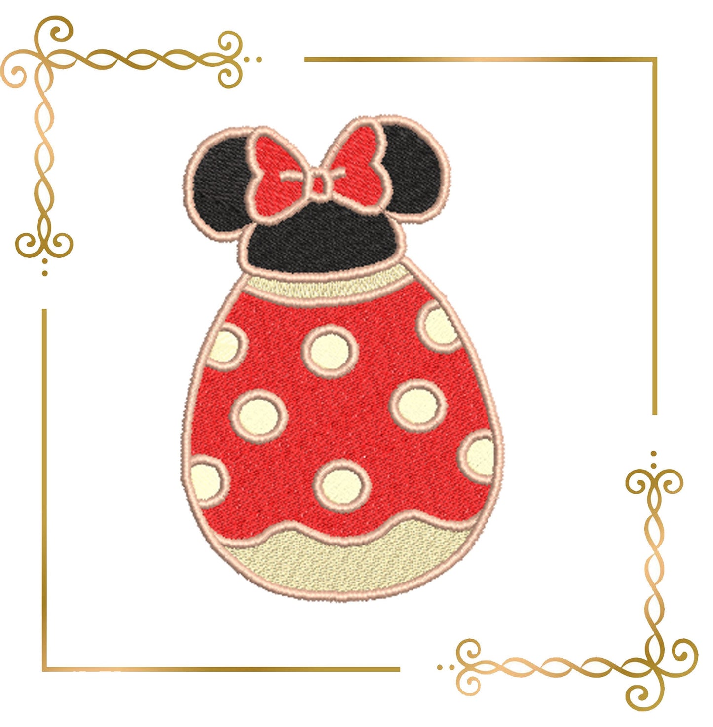 Easter Mickey Mouse Eggs Minnie Mouse machine embroidery design