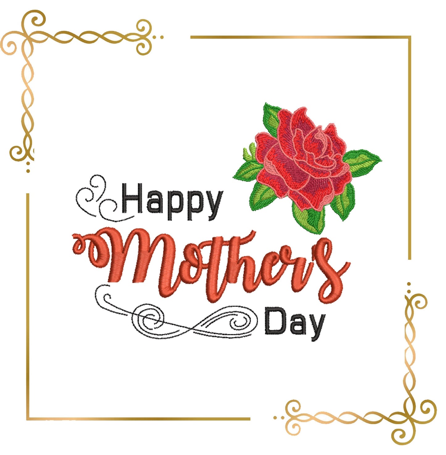 Mother's day,    2 Sizes, Embroidery design to the direct download.