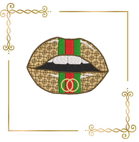 Muttertag, Mamaleben, Lippen, Lippen 3 Varianten, Stickmuster zum direkten Download.