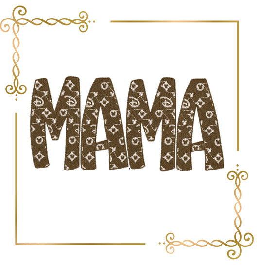 Muttertag, Schriftzug, MAMA, Feiertag, 2 Größen, 2 Varianten, Stickmuster zum direkten Download.