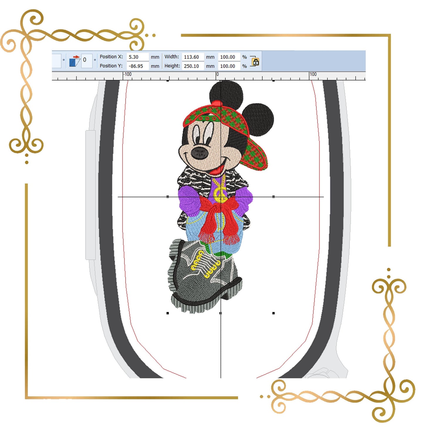 Mouse, Fantasy, parody,  Mickey, embroidery design to the direct download.