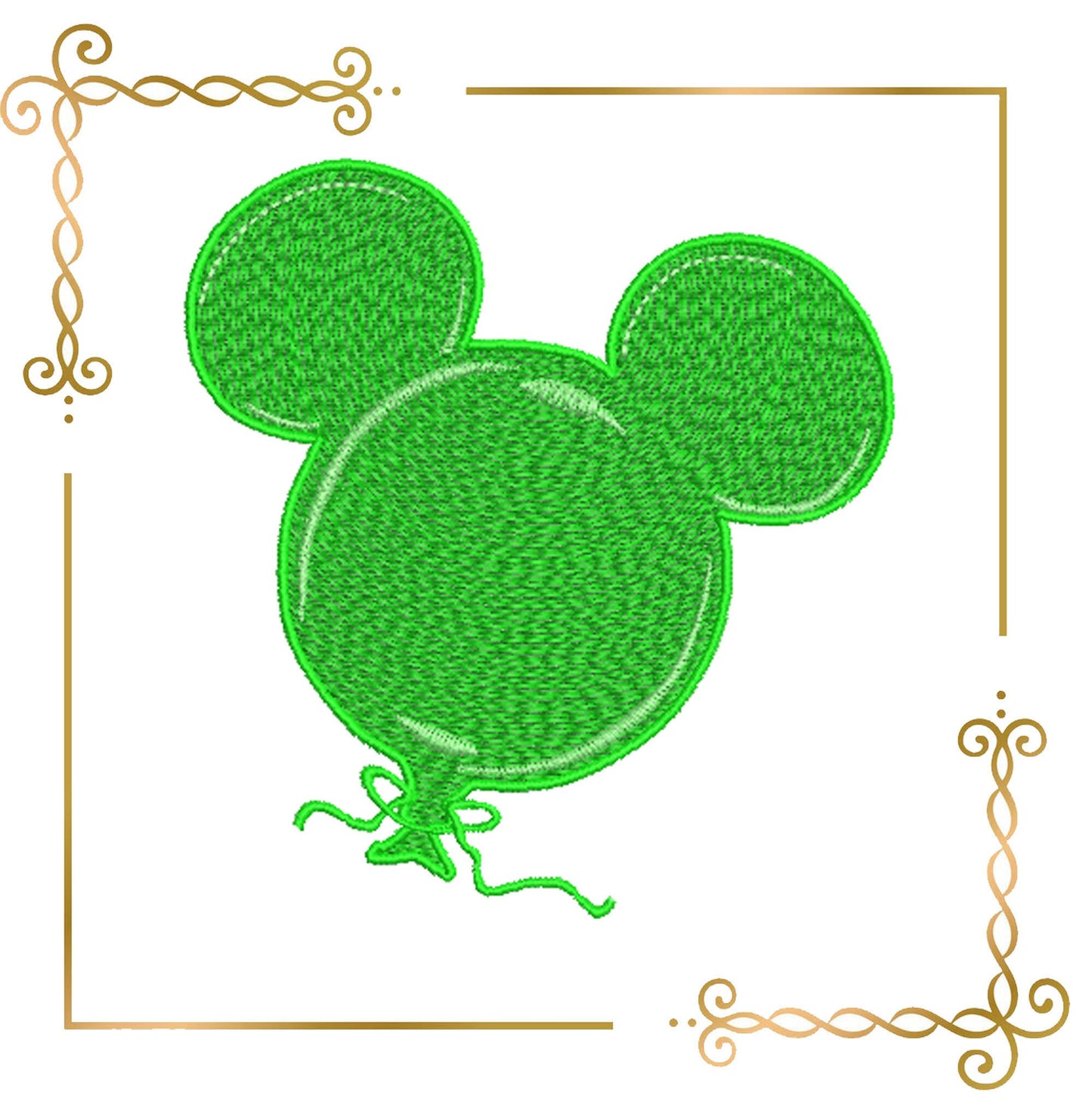 Mouse,  Head,  Parody, Mickey, Balloon, embroidery zum direkten Download.