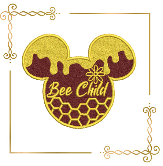 Mouse,  Head,  Parody, Bee, Child, Mickey, 3 Sizes, embroidery zum direkten Download.