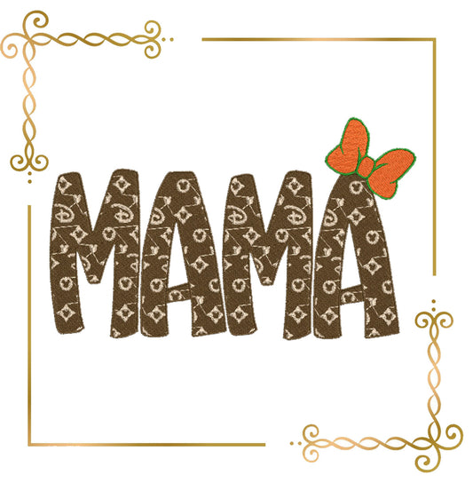 Muttertag, Schriftzug, MAMA, Feiertag, 2 Größen, 2 Varianten, Stickmuster zum direkten Download.